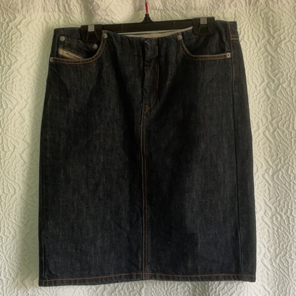 Diesel Dark Denim Maxi Skirt - Picture 1 of 4